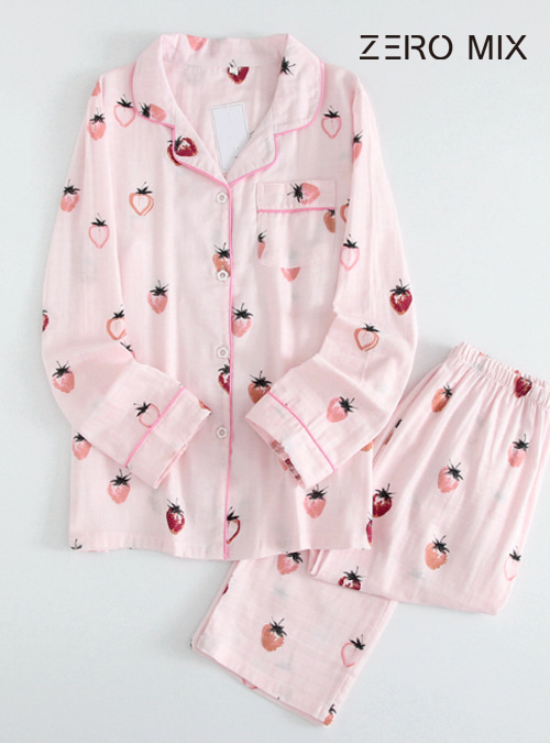 (제로믹스)190110Y03/달콤한 딸기 여성잠옷세트